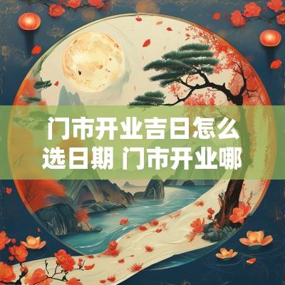 门市开业吉日怎么选日期 门市开业哪天好黄道吉日
