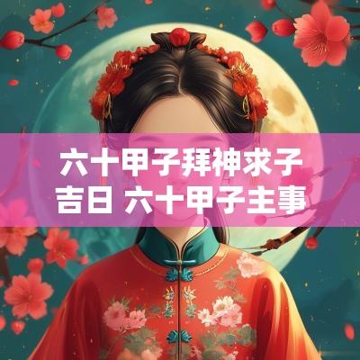 六十甲子拜神求子吉日 六十甲子主事神灵