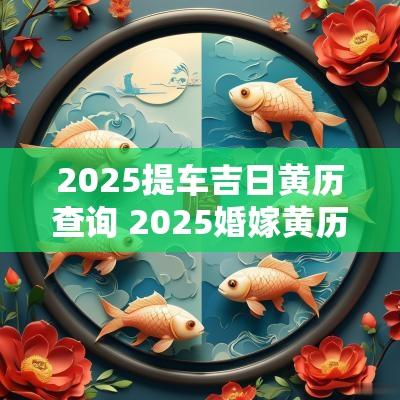2025提车吉日黄历查询 2025婚嫁黄历吉日查询