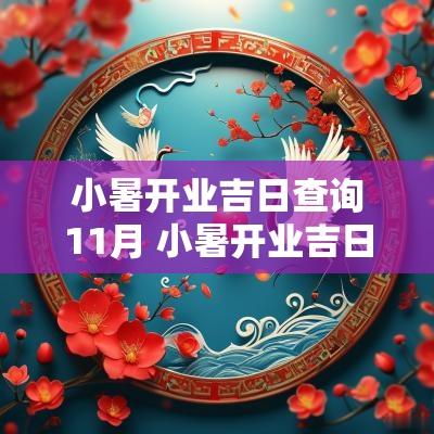 小暑开业吉日查询11月 小暑开业吉日查询11月份