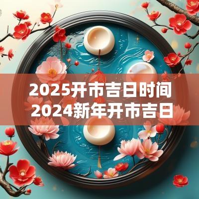 2025开市吉日时间 2025新年开市吉日