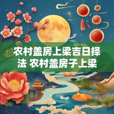 农村盖房上梁吉日择法 农村盖房子上梁选哪个时间段最好
