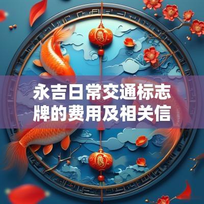 永吉日常交通标志牌的费用及相关信息