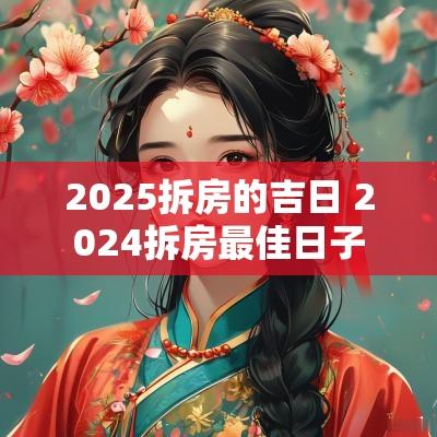 2025拆房的吉日 2025拆房最佳日子