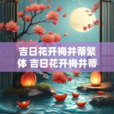 吉日花开梅并蒂繁体 吉日花开梅并蒂是上联还是下联