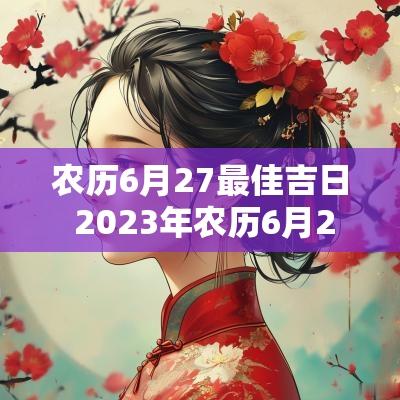 农历6月27最佳吉日 2025年农历6月27是黄道吉日吗