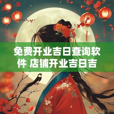免费开业吉日查询软件 店铺开业吉日吉时查询