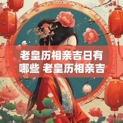 老皇历相亲吉日有哪些 老皇历相亲吉日有哪些日子