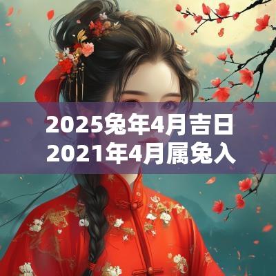 2025蛇年4月吉日 2025年4月属兔入宅大吉日