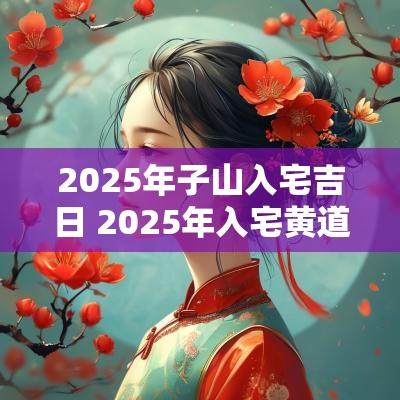 2025年子山入宅吉日 2025年入宅黄道吉日一览表