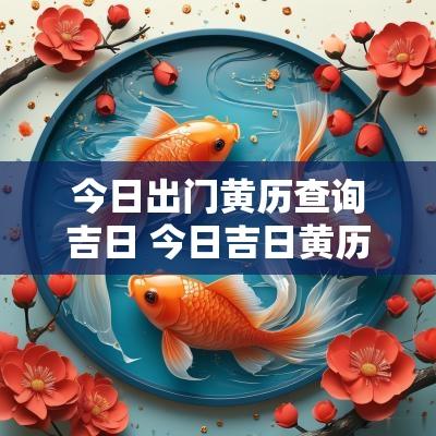 今日出门黄历查询吉日 今日吉日黄历查询