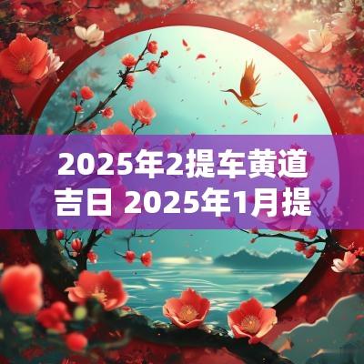 2025年2提车黄道吉日 2025年1月提车黄道吉日