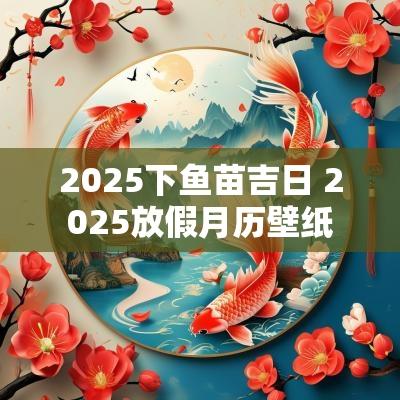 2025下鱼苗吉日 2025放假月历壁纸