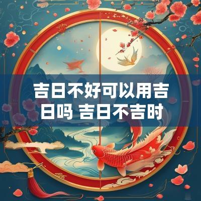 吉日不好可以用吉日吗 吉日不吉时