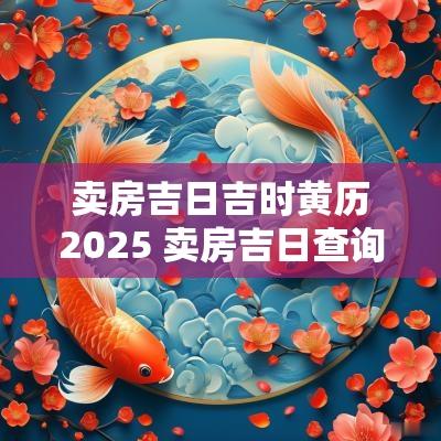 卖房吉日吉时黄历2025 卖房吉日查询2025