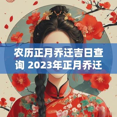 农历正月乔迁吉日查询 2025年正月乔迁吉日查询表