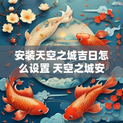 安装天空之城吉日怎么设置 天空之城安顺站
