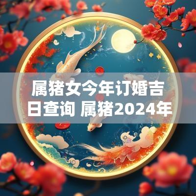 属猪女今年订婚吉日查询 属猪2025年订婚吉日