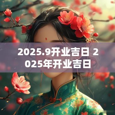 2025.9开业吉日 2025年开业吉日