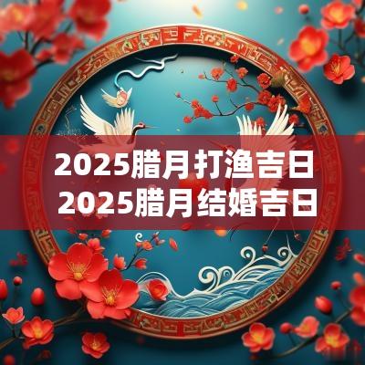 2025腊月打渔吉日 2025腊月结婚吉日一览表