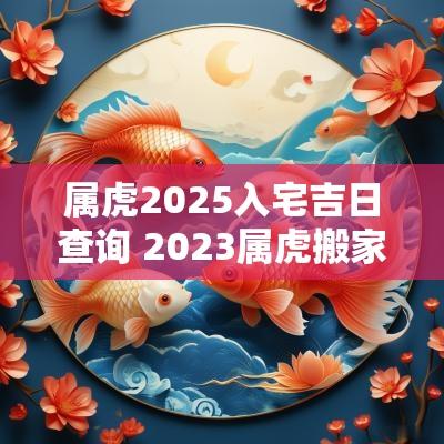 属虎2025入宅吉日查询 2025属虎搬家入宅黄道吉日