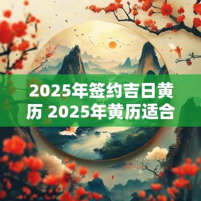 2025年签约吉日黄历 2025年黄历适合嫁娶的日子