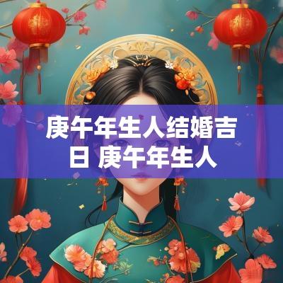 庚午年生人结婚吉日 庚午年生人