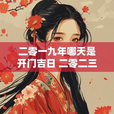 二零一九年哪天是开门吉日 二零二三年九月九日是黄道吉日吗
