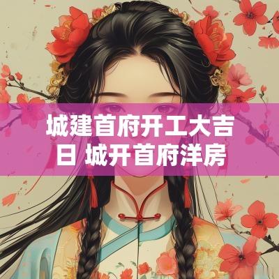 城建首府开工大吉日 城开首府洋房