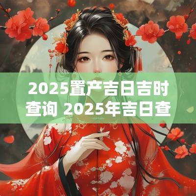 2025置产吉日吉时查询 2025年吉日查询