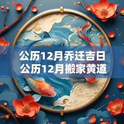 公历12月乔迁吉日 公历12月搬家黄道吉日