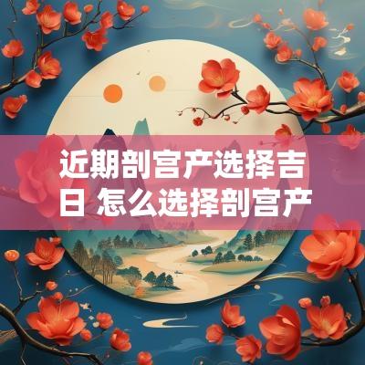 近期剖宫产选择吉日 怎么选择剖宫产日期