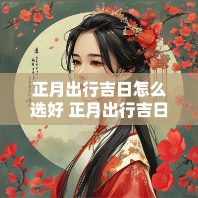 正月出行吉日怎么选好 正月出行吉日怎么选好一点