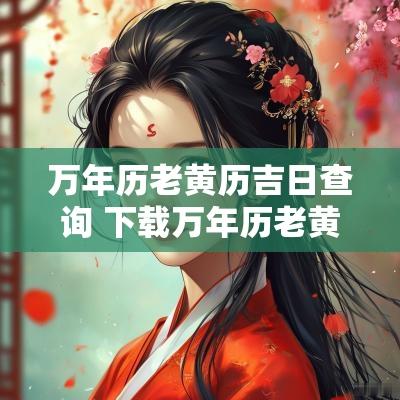 万年历老黄历吉日查询 下载万年历老黄历吉日吉时查询