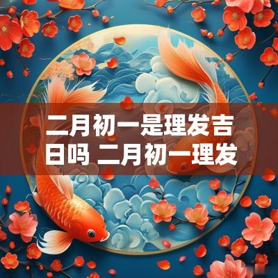 二月初一是理发吉日吗 二月初一理发好还是二月二理发好