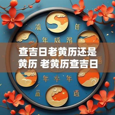 查吉日老黄历还是黄历 老黄历查吉日