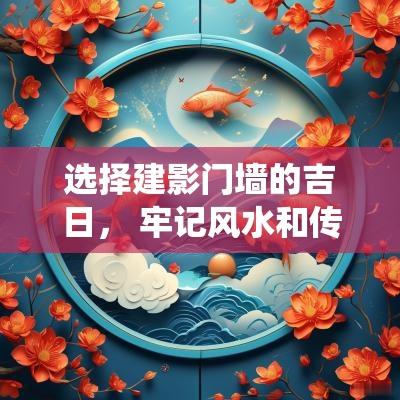 选择建影门墙的吉日， 牢记风水和传统习俗