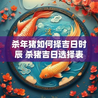 杀年猪如何择吉日时辰 杀猪吉日选择表