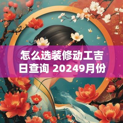 怎么选装修动工吉日查询 20259月份装修动工吉日查询