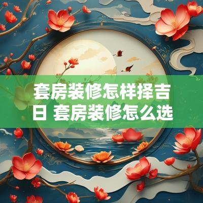 套房装修怎样择吉日 套房装修怎么选日子