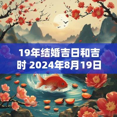 19年结婚吉日和吉时 2025年8月19日结婚好吗