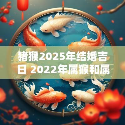 猪猴2025年结婚吉日 2025年属猴和属猪的结婚吉日