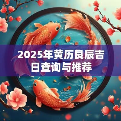 2025年黄历良辰吉日查询与推荐