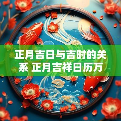 正月吉日与吉时的关系 正月吉祥日历万年历黄历