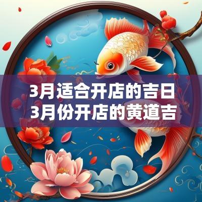 3月适合开店的吉日 3月份开店的黄道吉日查询