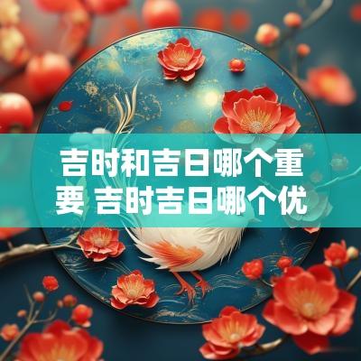 吉时和吉日哪个重要 吉时吉日哪个优先
