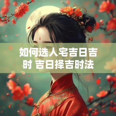 如何选人宅吉日吉时 吉日择吉时法