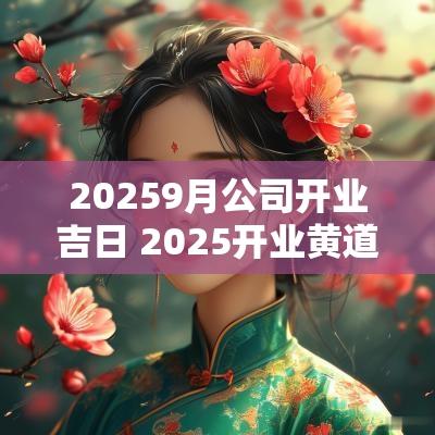 20259月公司开业吉日 2025开业黄道吉日