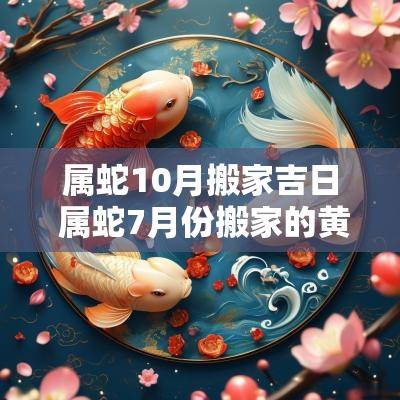 属蛇10月搬家吉日 属蛇7月份搬家的黄道吉日