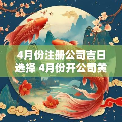 4月份注册公司吉日选择 4月份开公司黄道吉日